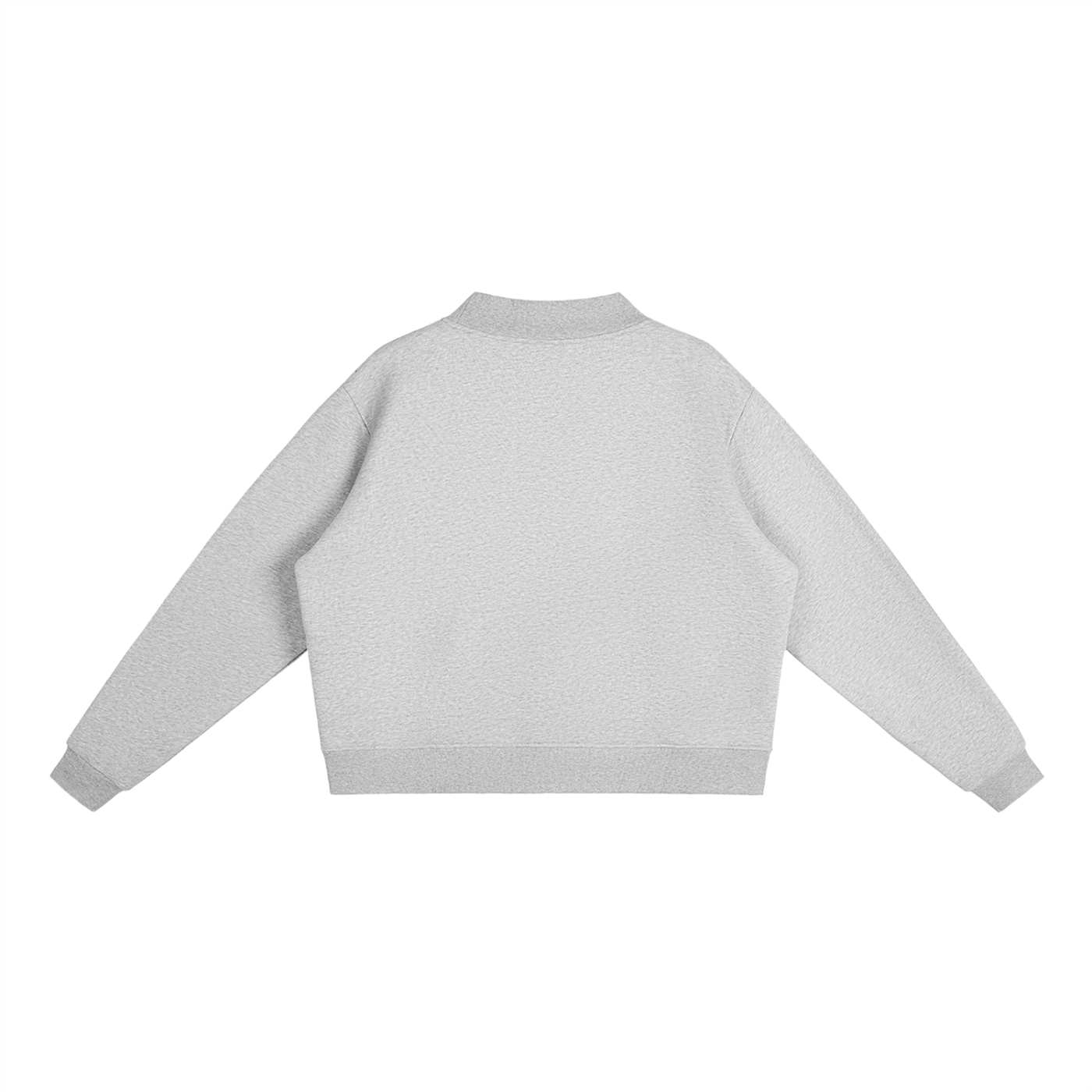 Essential Fleece STRAWBERRY VITT Mock-Neck Crew Sweatshirt