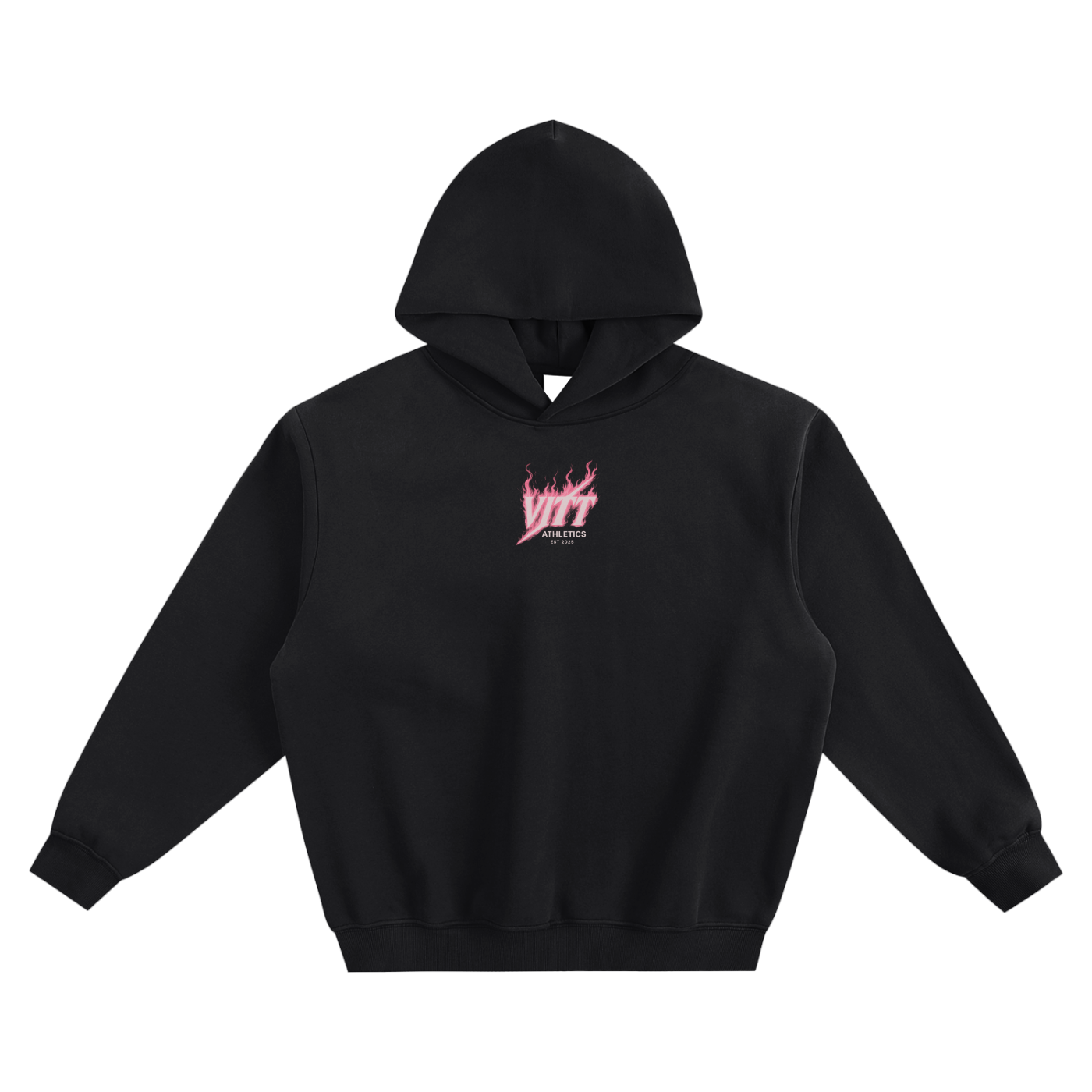 Fleeced FIRE VITT Boxy Hoodie