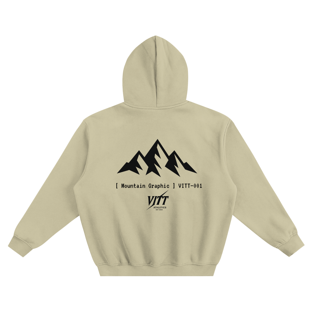 Fleeced MOUNTAIN VITT Boxy Hoodie