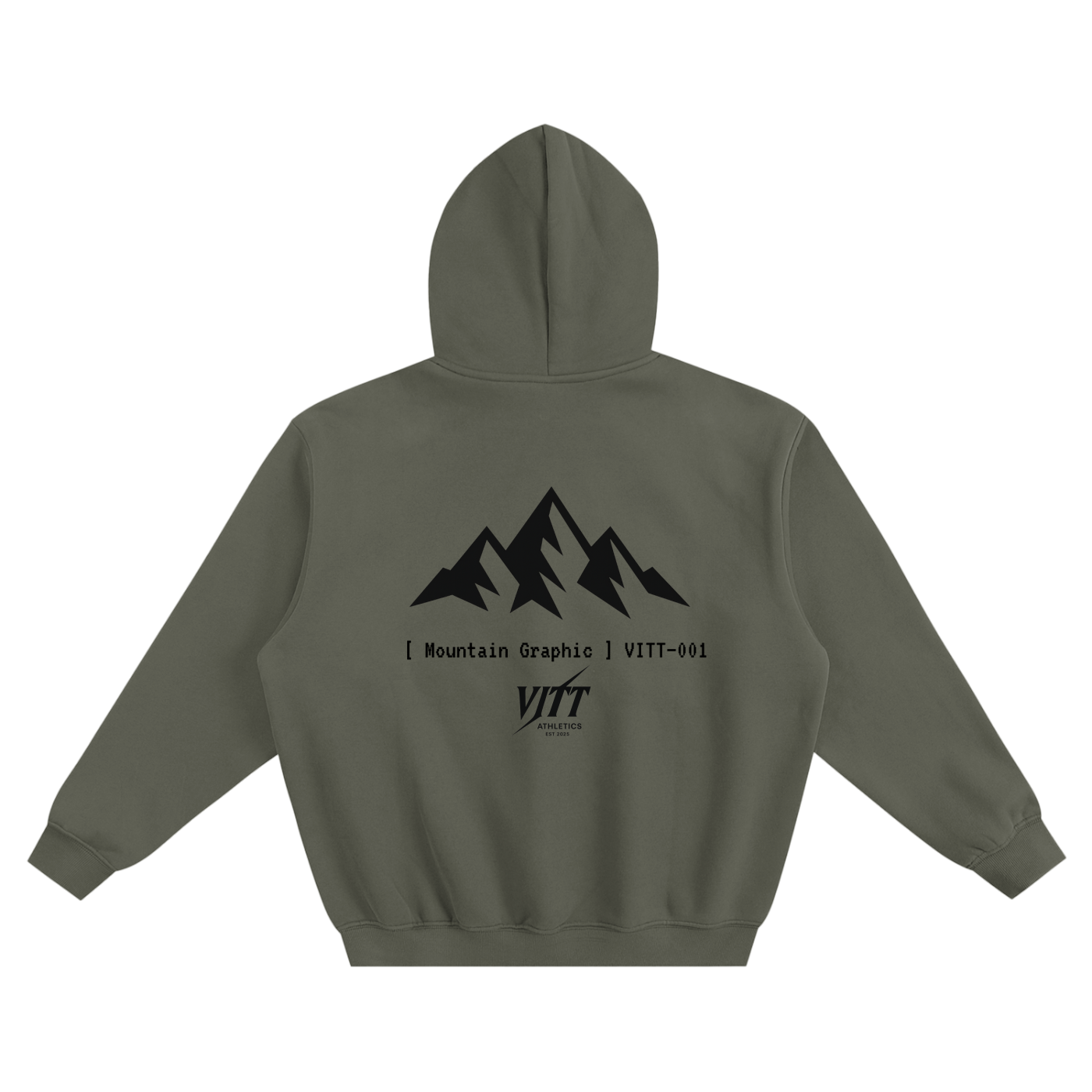 Fleeced MOUNTAIN VITT Boxy Hoodie