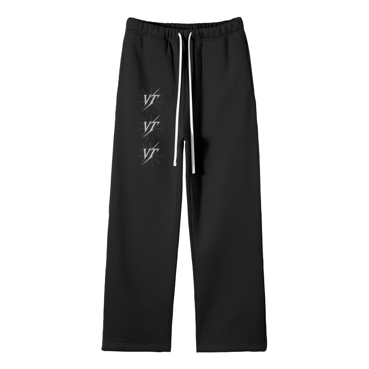 Unisex Solid Color Fleece Straight Leg Pants